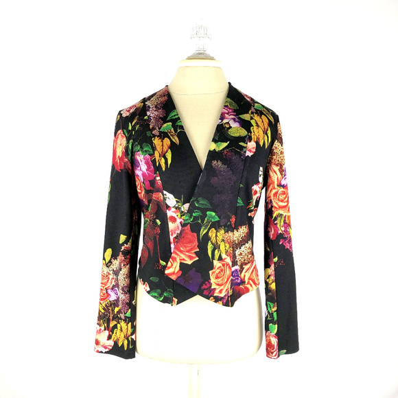 The Pyramid Collection Jackets & Blazers - the pyramid collection Floral Blazer Jacket